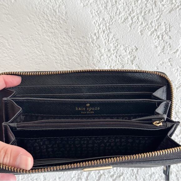 Kate Spade Lena Large Continental Wallet Black - Picture 5 of 8